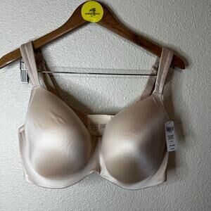 SOMA 102203 stunning support smooth balconette bra in pale sand nude NEW 38DDD